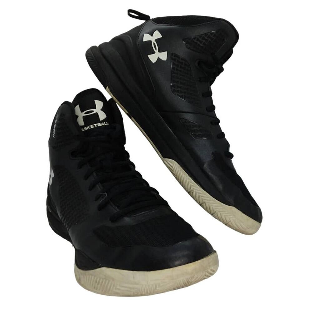 Under Armour Clutch Fit Mens Pre-owned Black Basketball Sneakers - sz. 13